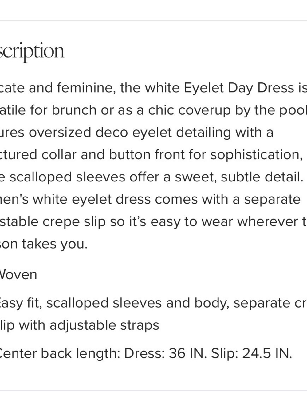 Cabi Eyelet Day Dress - Picture 6 of 6